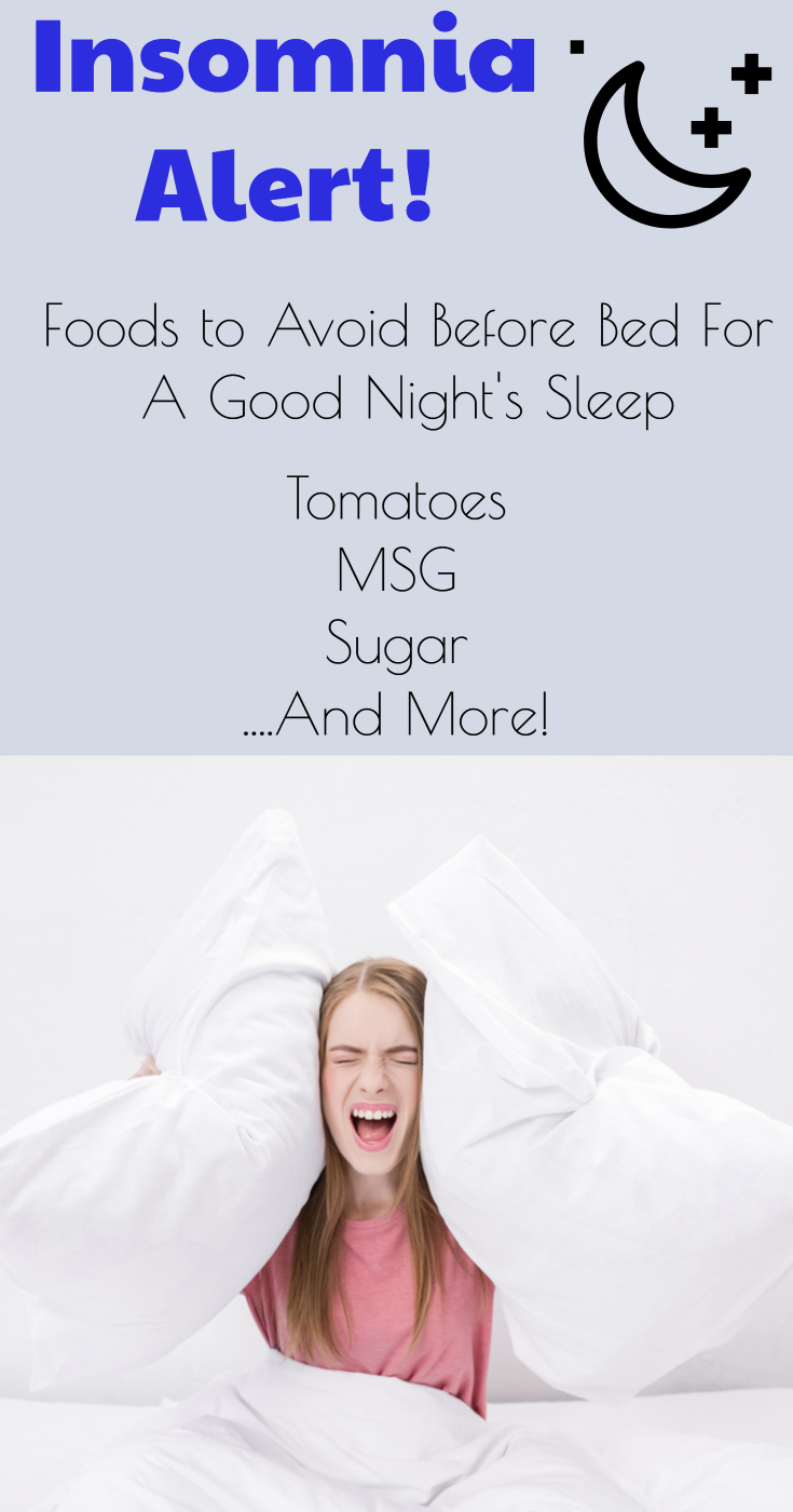 Insomnia alert! Foods to avoid before bed. (foods for good sleep/ improve your sleep/ get over insomnia/ why you can't sleep/ foods to relax/ relaxation techniques/ get over insomnia)