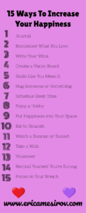 15 Ways to Increase Your Happiness