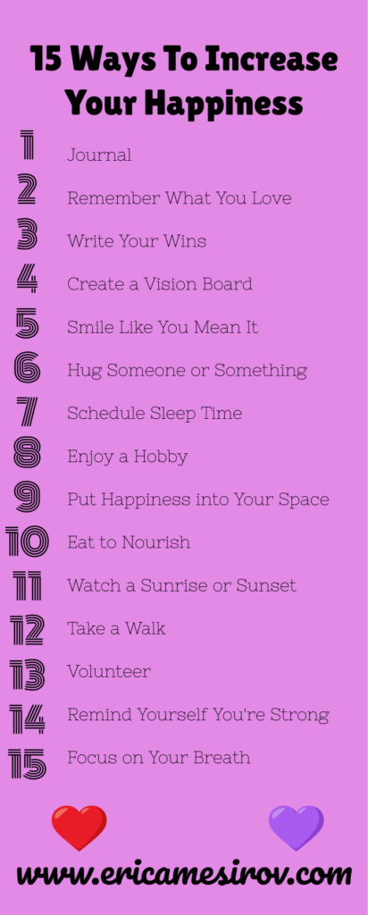 15 Ways to Increase Your Happiness