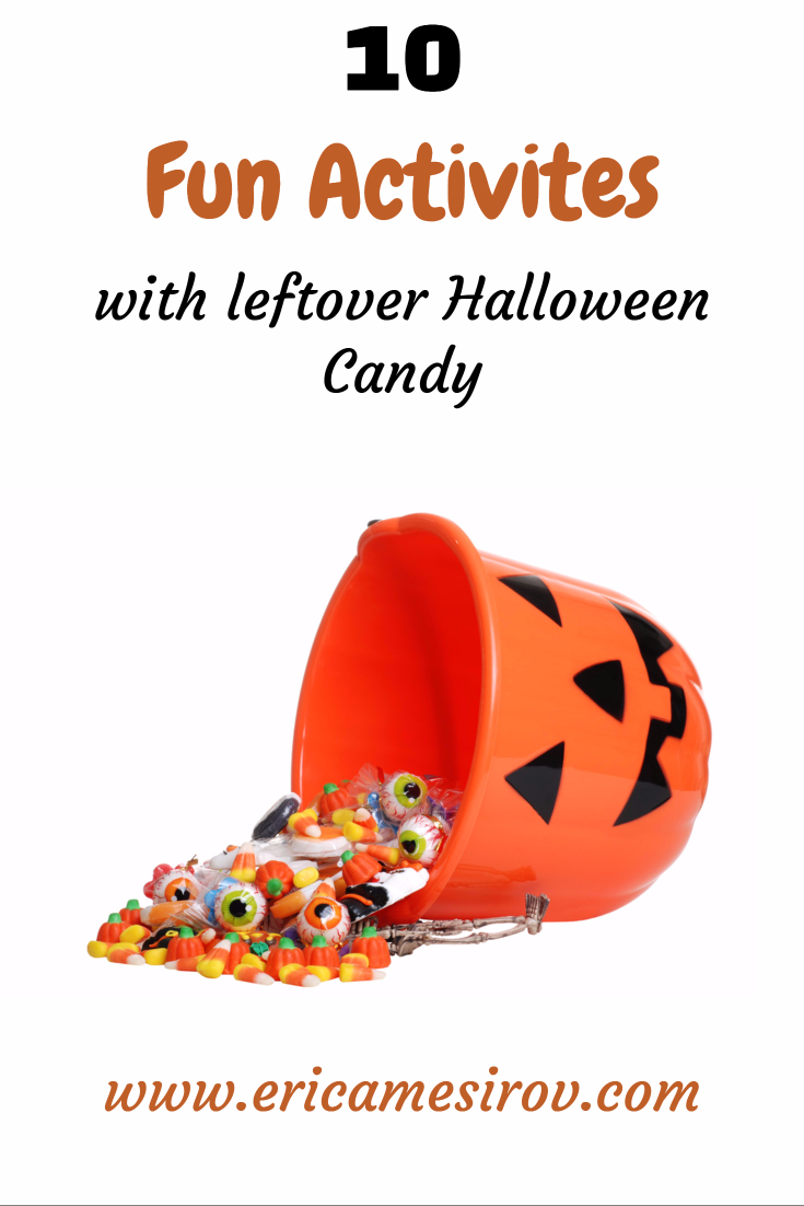 10 fun activities with leftover Halloween candy. Don't eat it! Create with it! (trickortreat- candycorn- activities- candy- games- kids- activities- adults- fun- holidays)